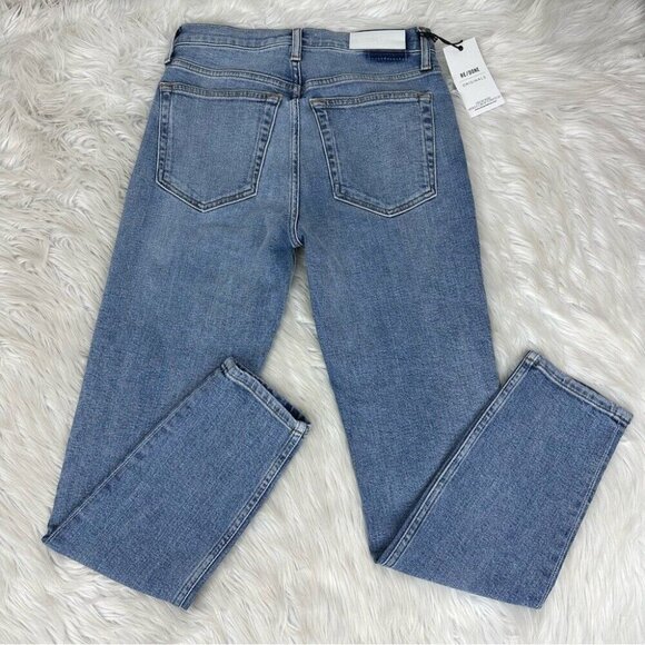 Re/Done Women's NWT‎ Mid 90's Hi-Rise Button-Fly Ankle Stretch Jeans W26-28/L28 - Picture 4 of 10